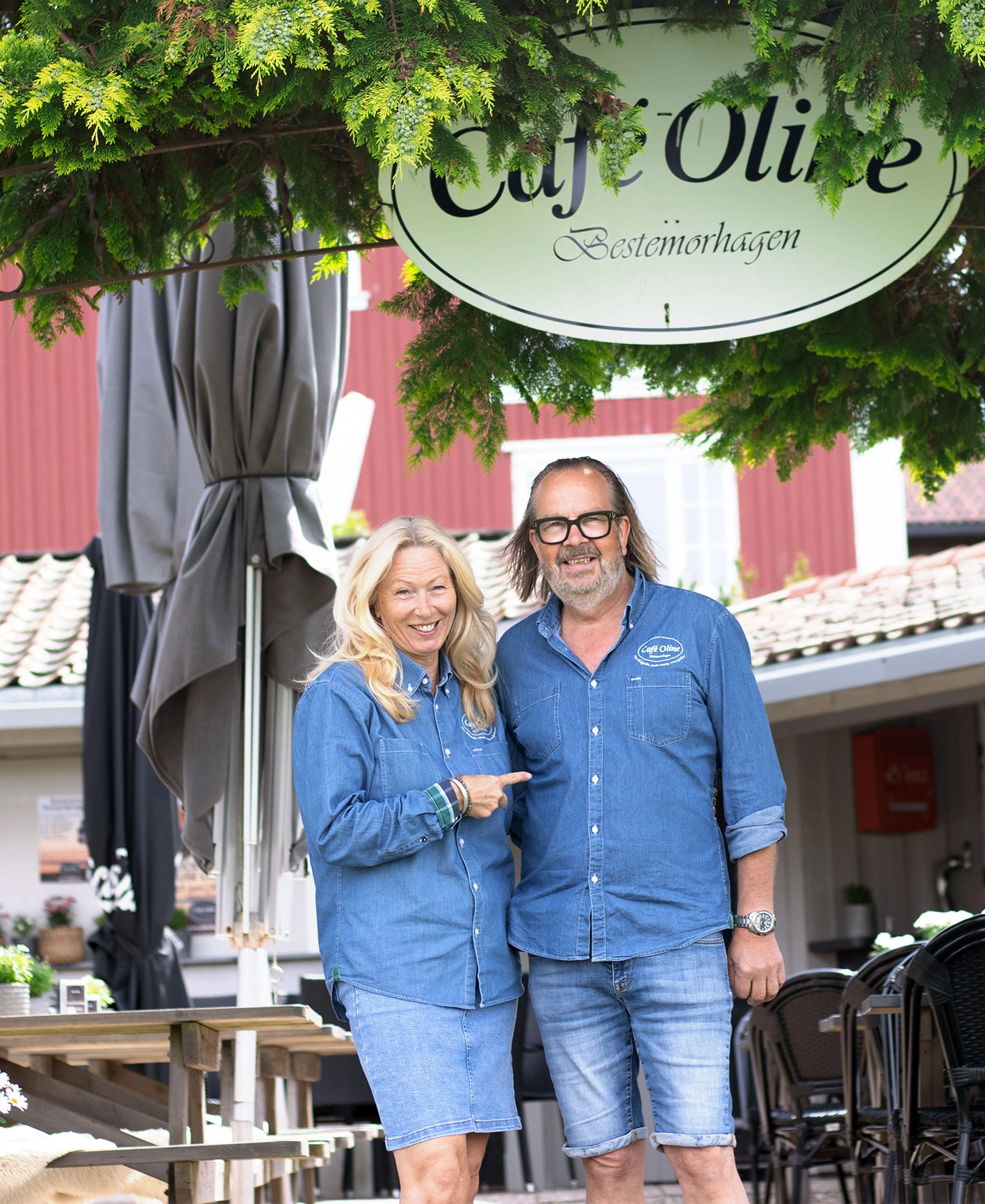 Karianne og Tom Roger på Cafe Oline